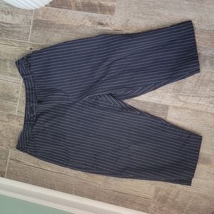 St. Johns Bay Navy Blue stripe dress Capri Size 14